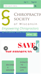 Mobile Screenshot of chiropracticsocietywi.org